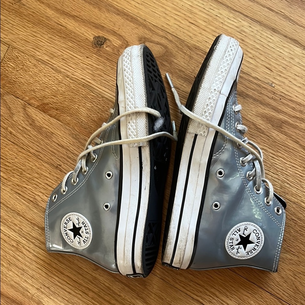 Converse Gray and White Chuck Taylor Sneakers